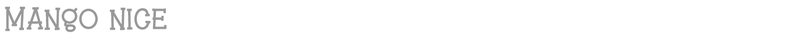 Mango Nice font preview